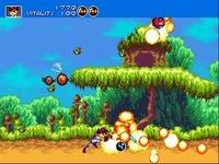 une photo d'Ã©cran de Gunstar Heroes sur Sega Megadrive